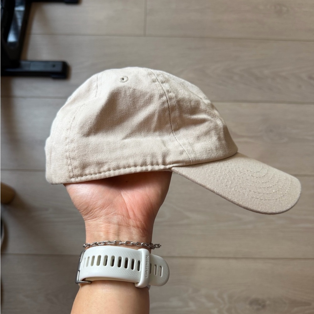 Beige Baseball Cap/Fitted Hat — Unisex